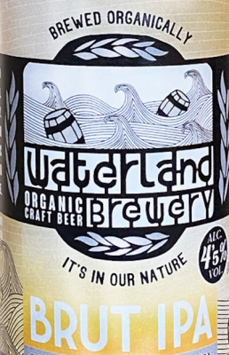 Waterland Brut IPA etiket